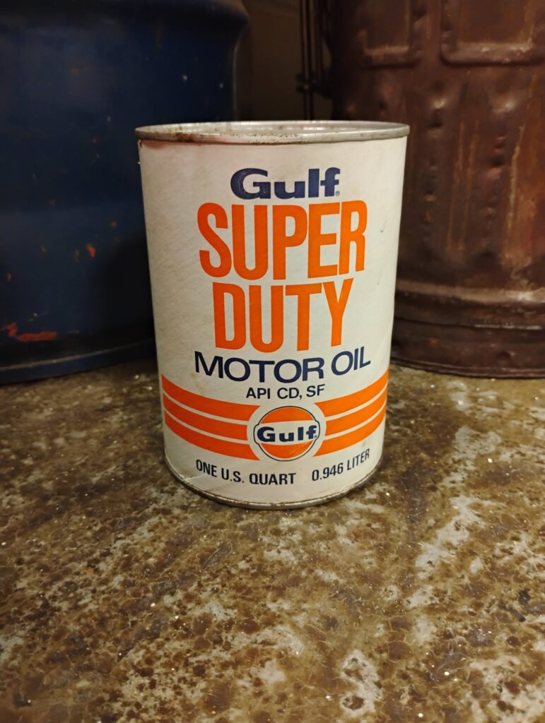 Gulf Super Duty Motor Oil Can