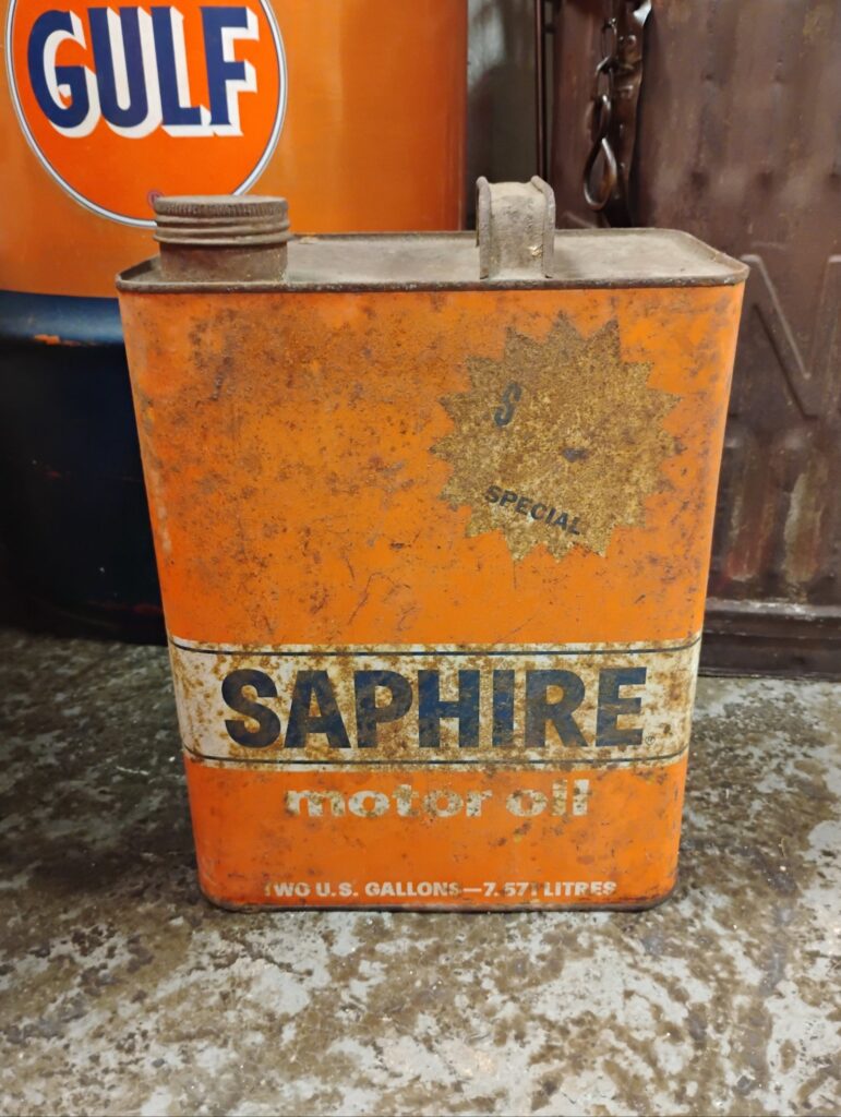 Gulf Saphire Motor Oil Can