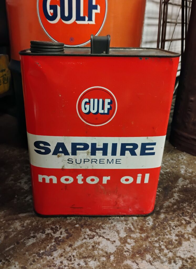 Gulf Saphire Supreme Motor Oil Can