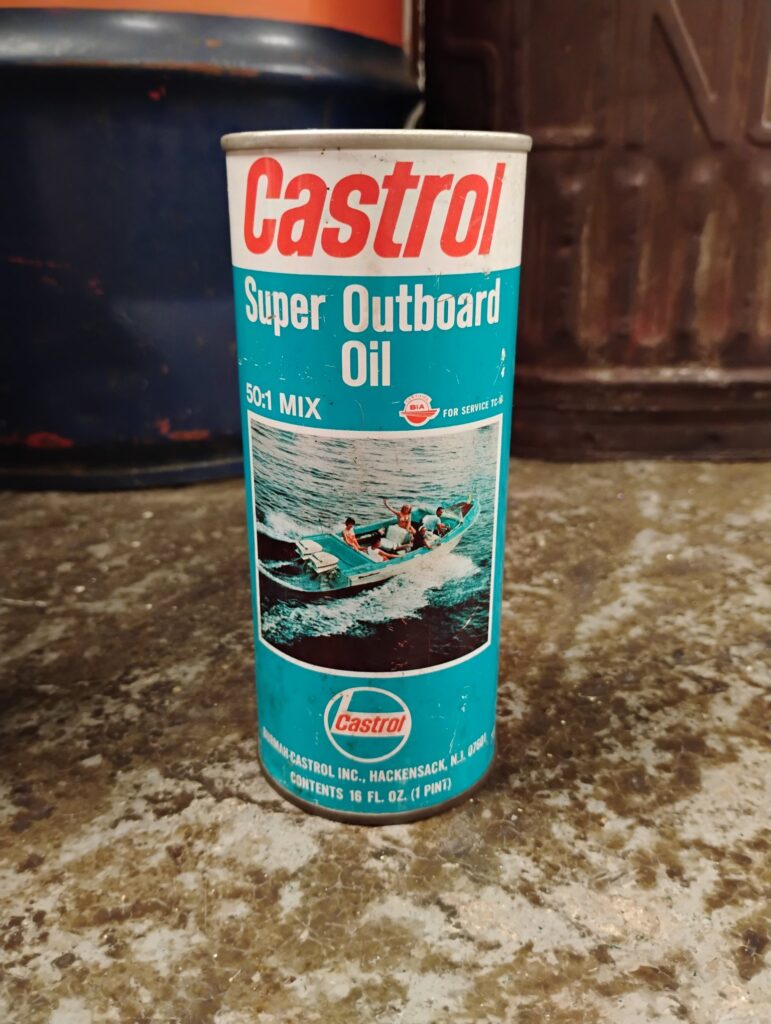 Castrol Super Outboard Oil Can