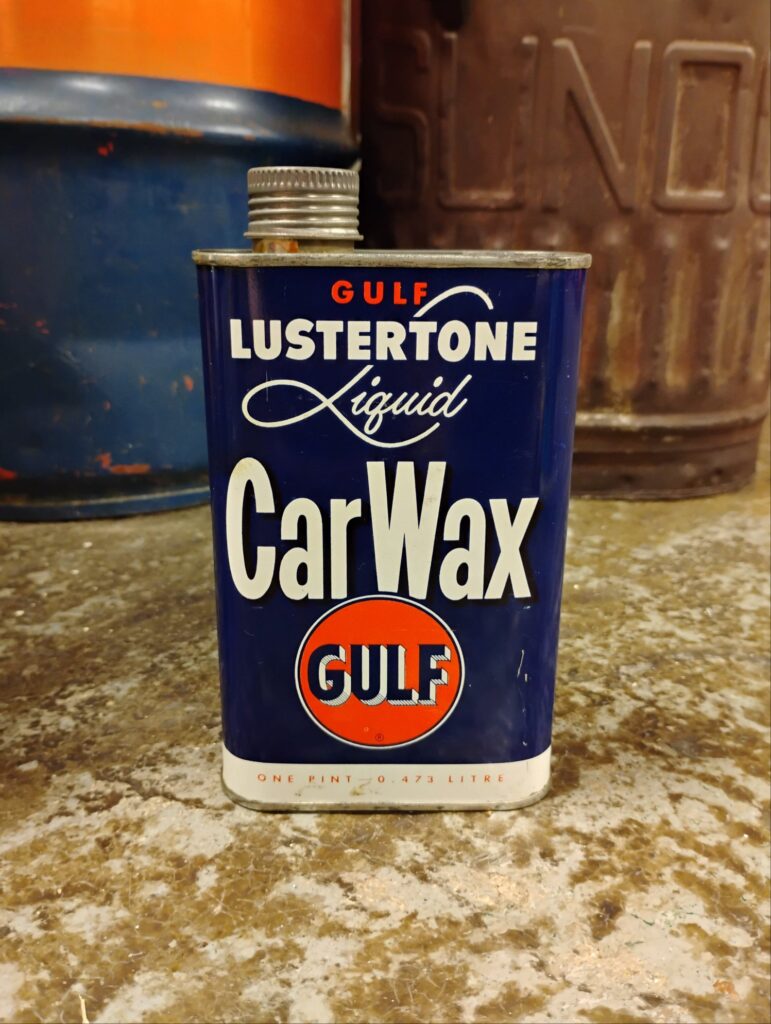 Gulf Lustertone Car Wax Can