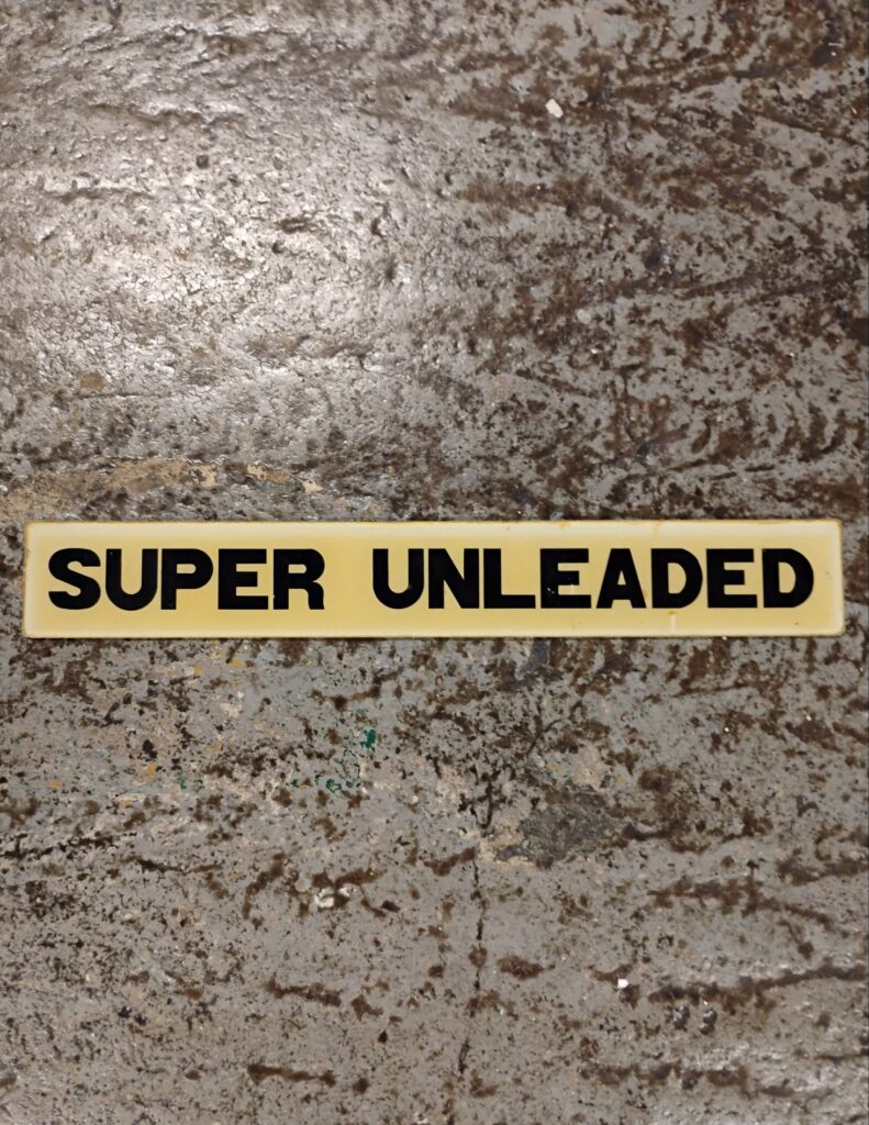 Super Unleaded Gas Pump Insert
