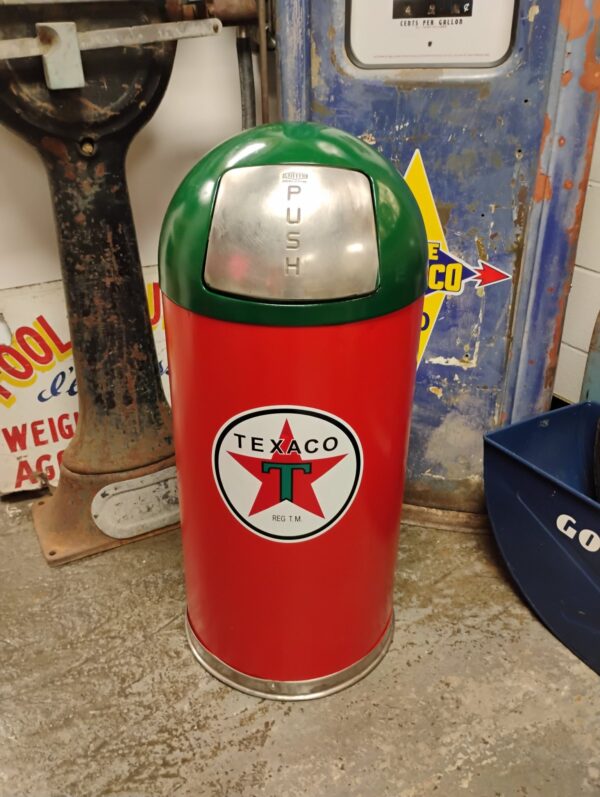Texaco Bullet Trash Can