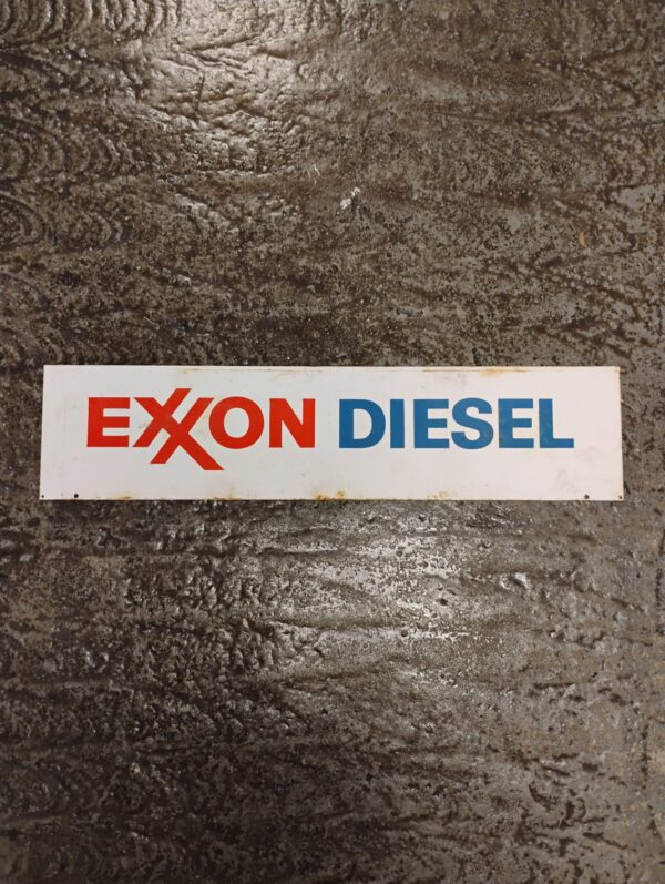 Exxon Diesel Gas Pump Plate