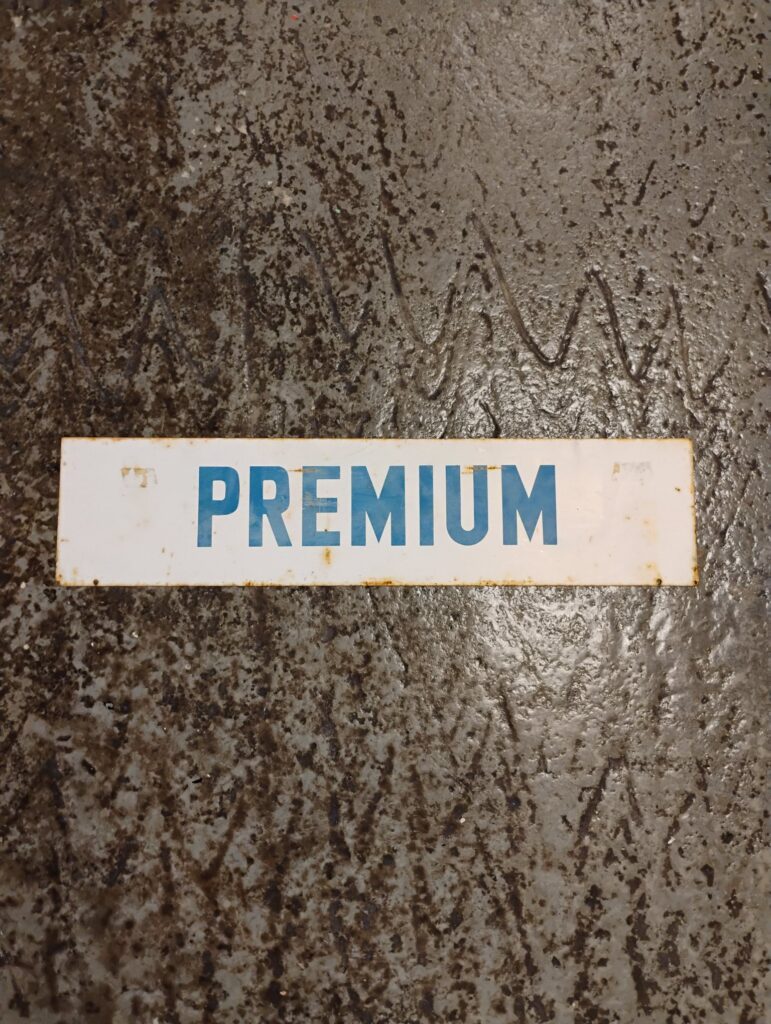 Premium Gas Pump Plate