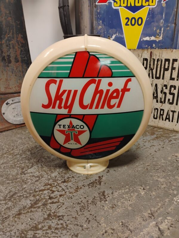 Vintage Sky Chief Gas Pump Globe