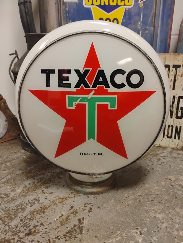 Original Texaco Glass Globe