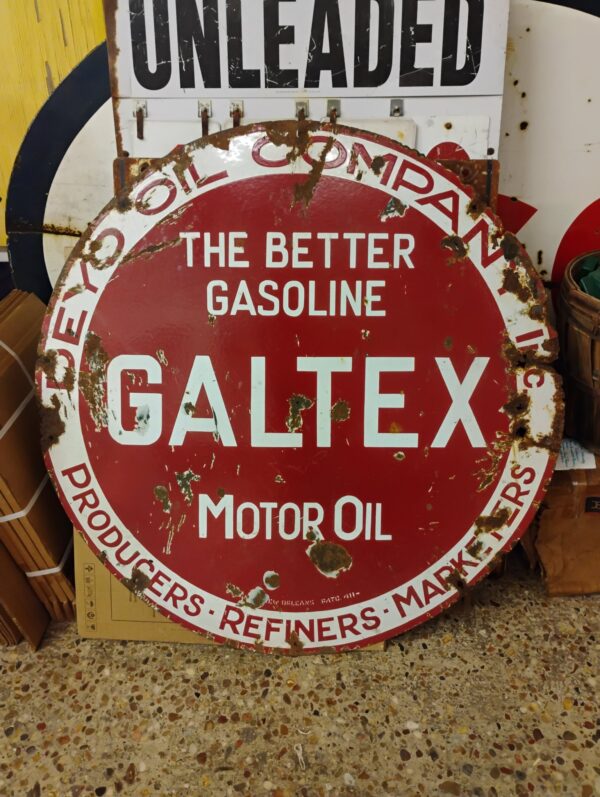 Galtex Motor Oil Sign