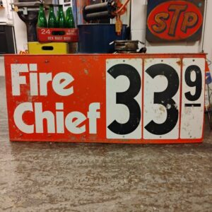 Fire Chief Gas Price Sign