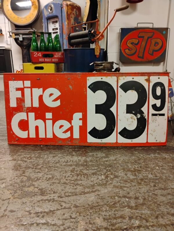 Fire Chief Gas Price Sign