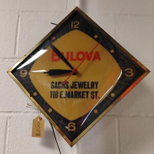 Bulova Sachs Jewelry Clock