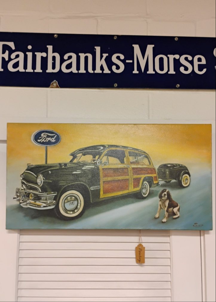 Car and Dog Painting