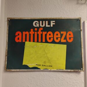 Gulf Anti-Freeze Sign