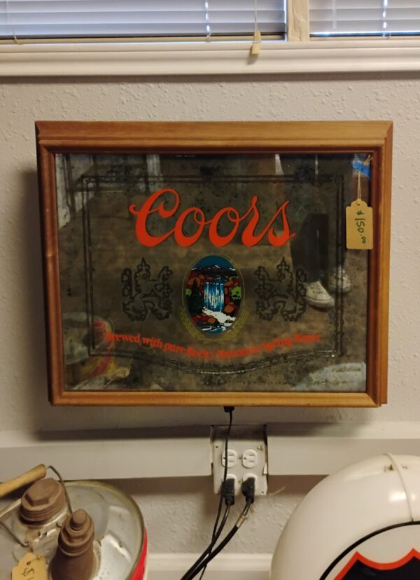 Coors Beer Mirror - Image 4