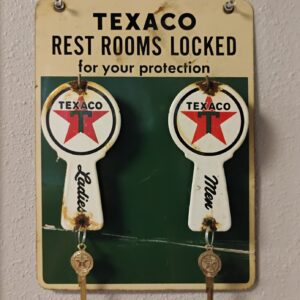 Texaco Restroom Key Holder