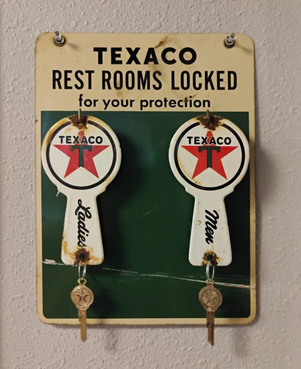 Texaco Restroom Key Holder