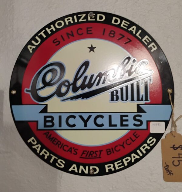Columbia Built Bicycles Sign