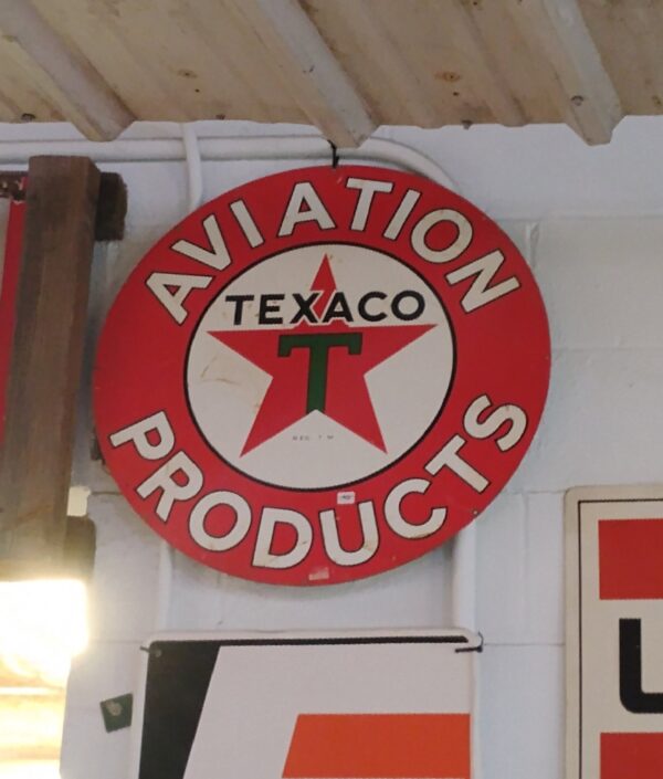 Texaco Aviation Products Sign