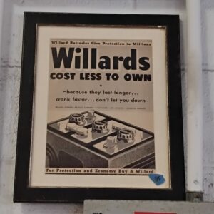Willard's Advertisement