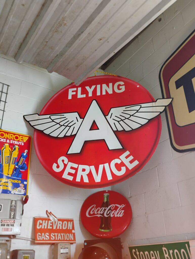 Flying A Service Sign