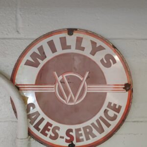 Willys Sales-Service Sign
