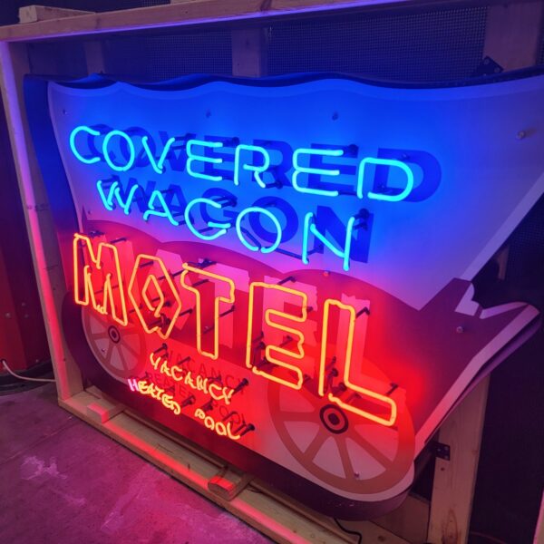 Covered Wagon Motel Neon - Image 3