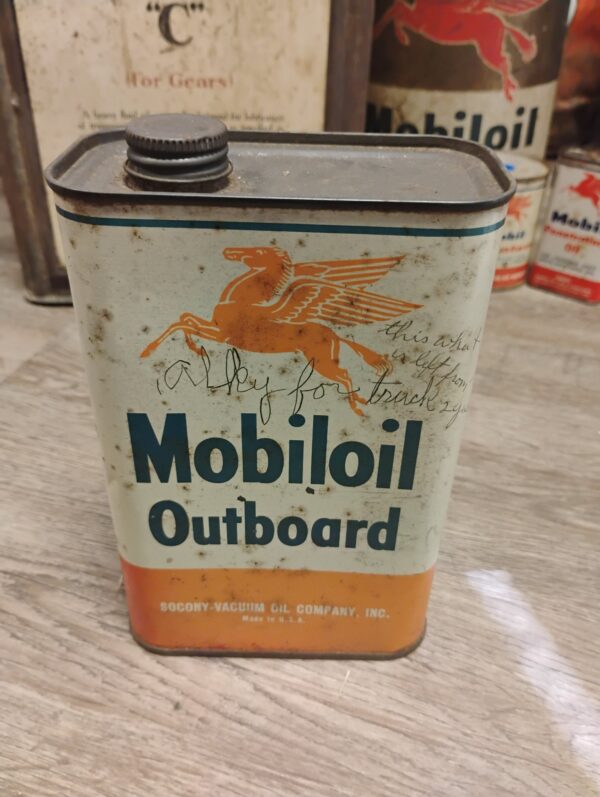 Mobiloil Outboard Oil Can
