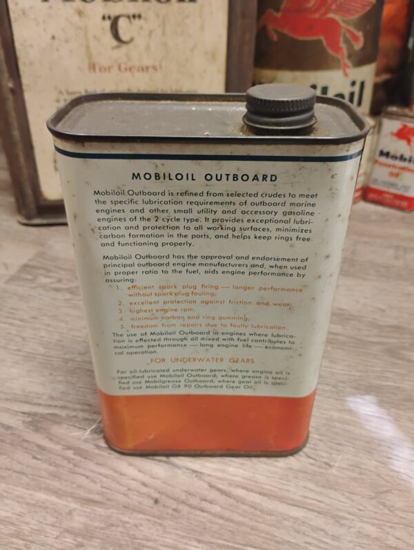 Mobiloil Outboard Oil Can - Image 2