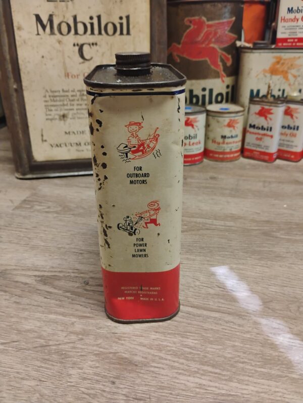 Mobiloil Outboard Oil Can - Image 4