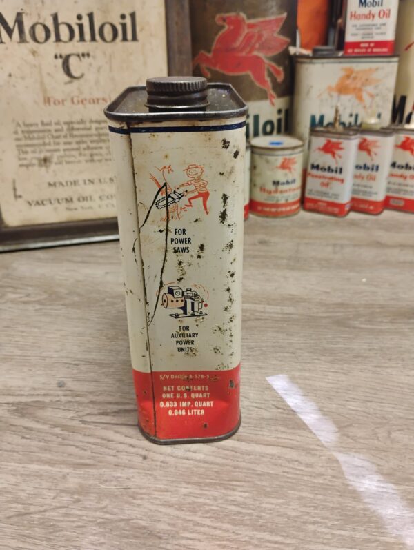 Mobiloil Outboard Oil Can - Image 3