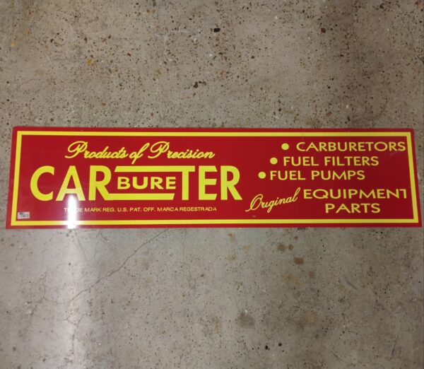 Carbureture Sign