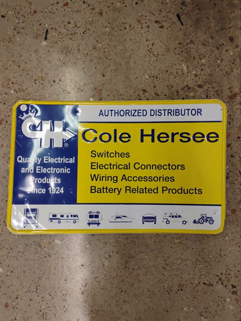 Cole Hersee Sign