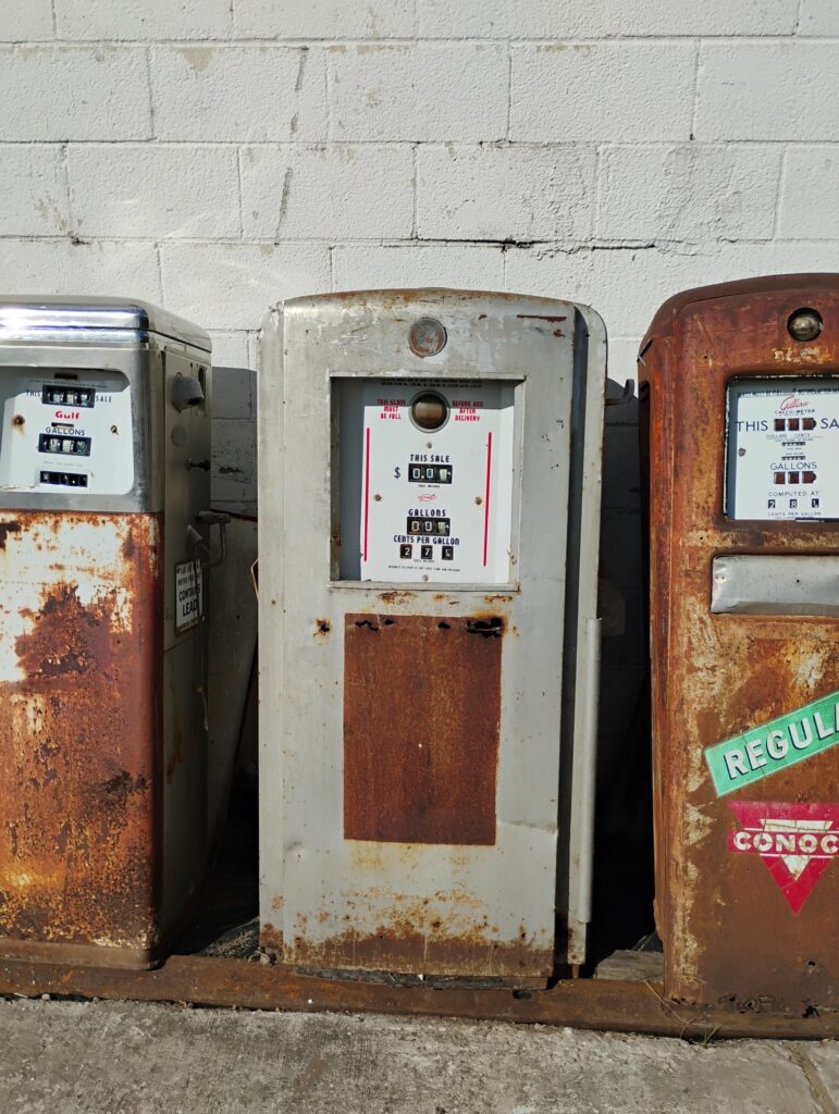 Silver Gas Pump