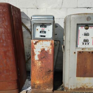 Gulf Patina Gas Pump