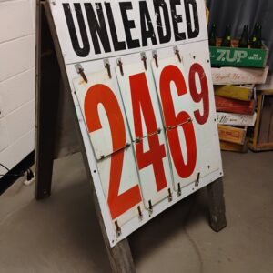 Unleaded Gas Price Sign