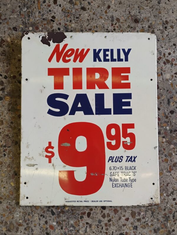Kelly Tire Sale Sign