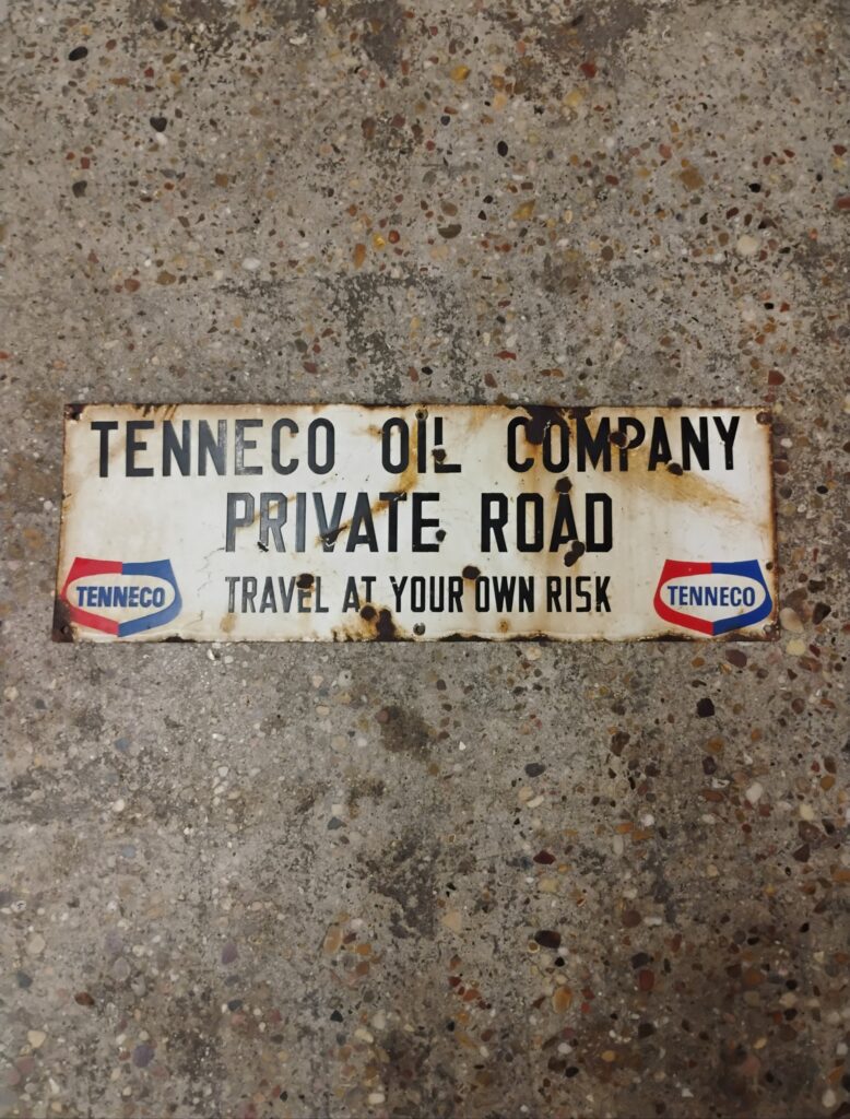 Tenneco Oil Company Sign