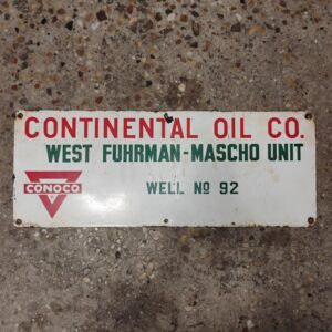 Continental Oil Co. Lease Sign
