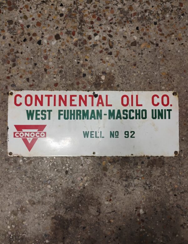 Continental Oil Co. Lease Sign