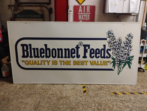 Bluebonnet Feeds Sign