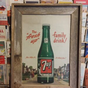 Framed 7-Up Ad