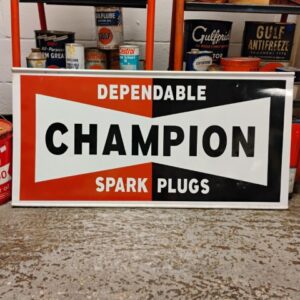 Champion Spark Plug Sign