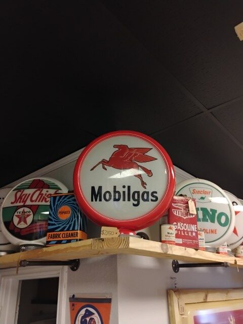 Mobilgas Gas Pump Globe