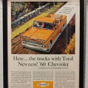 Framed '60 Chevrolet Ad