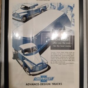 Framed Chevrolet Ad