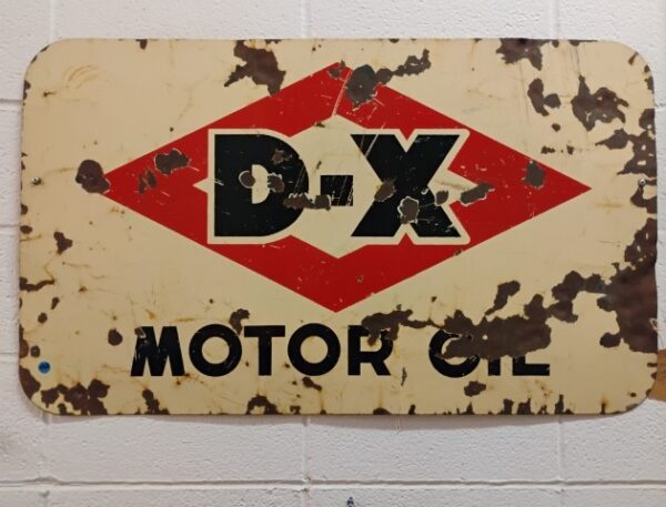 DX Motor Oil Sign