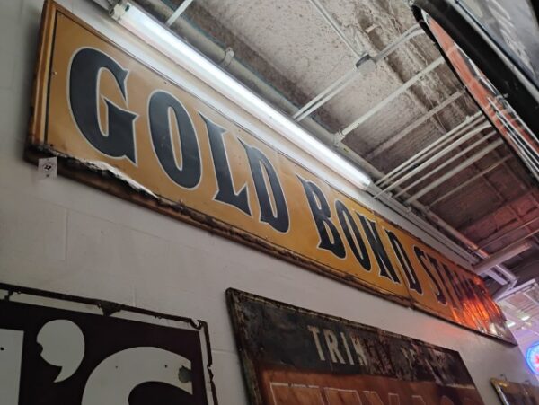 Gold Bond Stamps Sign