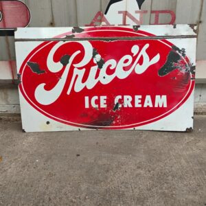 Price's Ice Cream Sign