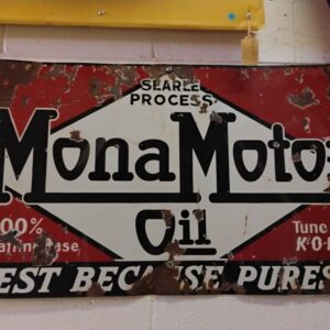 Mona Motor Oil Sign