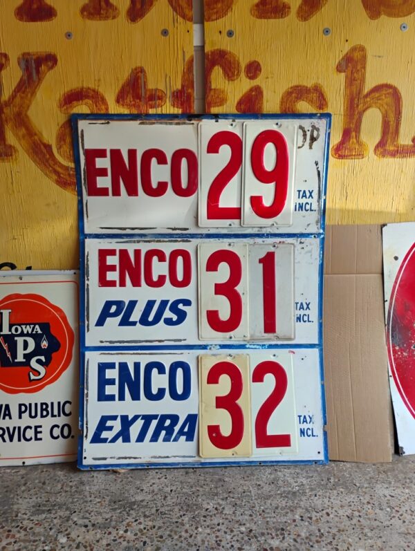 Enco Price Sign